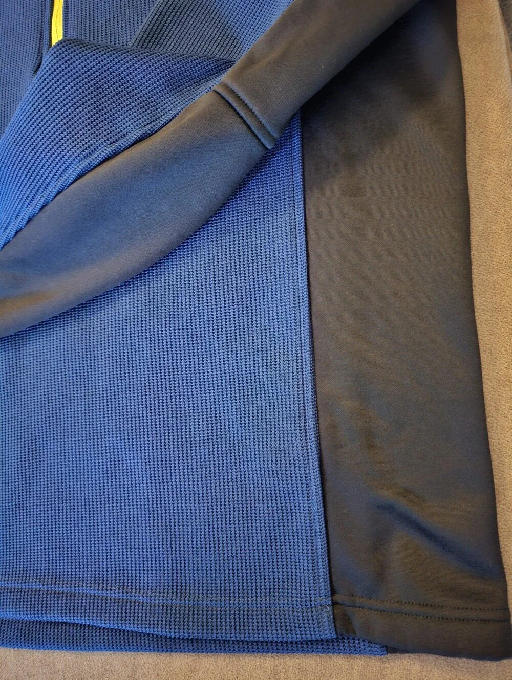 Spyder Mens Outbound 1/4 Zip Mid-Weight Waffle Knit Performance Sweater Size XL